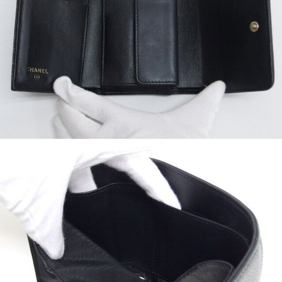 CHANEL Black Caviar Leather Wallet - Picture 4 of 11
